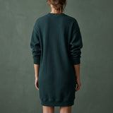 Cotton Polyester Stretch Rib Knit Fabric, 369 gsm, 145 cm — Green, ref EF-267645