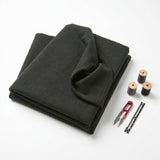 Polyester Cotton Stretch Rib Knit Fabric, 274 gsm, 132 cm — Grey