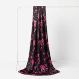 Pink Abstract Satin, Polyester