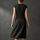 White Marl Ponte Knit, Poly-Viscose