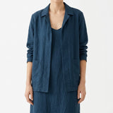Dark Teal Linen-Look, Polyester