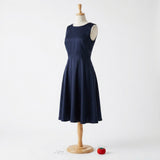 100% Polyester Satin Fabric, 105 gsm, 160 cm — Navy