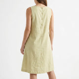Light Green Marl Linen-Look, Polyester