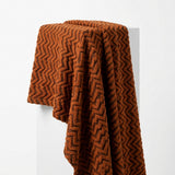 Orange Chevron Fleece, Polyester