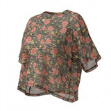 Pink Floral Jersey Knit, Polyester, 60 gsm