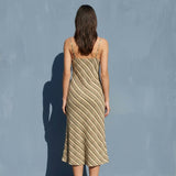 Cream Horizontal-Stripe Chunky Knit, Polyester, 190 gsm