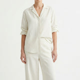 Off-White Linen-Look, Polyester