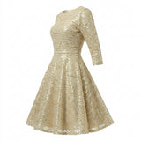 Gold Sequin Mesh, Polyester, 200 gsm, 150 cm