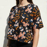 Pink Floral Jersey Knit, Polyester, 180 gsm