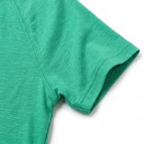 Green Heathered-Marl Jersey Knit, Cotton-Modal