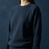 100% Cotton Rib Knit Fabric, 370 gsm, 114 cm — Navy