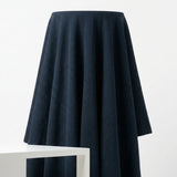Polyester Stretch Rib Knit Fabric, 355 gsm, 127 cm — Navy