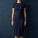 Navy Dots Mesh, Polyester