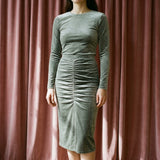 Light Green Marl Velvet, Polyester