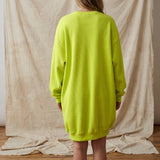 Cotton Stretch Rib Knit Fabric, 400 gsm, 142 cm — Green