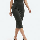 Dark Grey Marl Scuba Knit, Poly-Viscose, 320 gsm, 160 cm, ref EF-270150