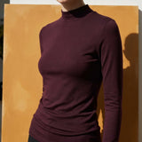 Modal Polyester Stretch Jersey Knit Fabric, 238 gsm, 166 cm — Purple
