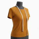 Washed Modal Polyester Stretch Jersey Knit Fabric, 220 gsm, 165 cm — Orange