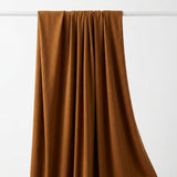 Washed Modal Polyester Stretch Jersey Knit Fabric, 240 gsm, 165 cm — Brown