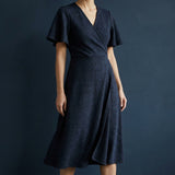 Dark Grey Marl Ponte Knit, Poly-Viscose, 330 gsm, 155 cm
