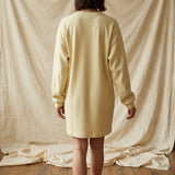 Light Yellow Heather Rib Knit, Poly-Viscose
