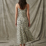 Black Animal Print French Terry, Cotton-Poly
