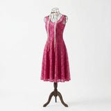 Fuchsia Openwork Lace, Polyester