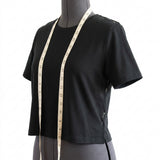 Cotton Modal Stretch Jersey Knit Fabric, 180 gsm, 165 cm — Black