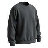 Polyester Stretch Rib Knit Fabric, 550 gsm, 100 cm — Grey