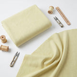 Polyester Viscose Stretch Rib Knit Fabric, 350 gsm, 180 cm — Yellow