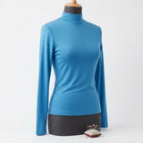 Modal Polyester Stretch Jersey Knit Fabric, 228 gsm, 166 cm — Blue