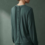 Washed Modal Polyester Stretch Jersey Knit Fabric, 185 gsm, 160 cm — Green