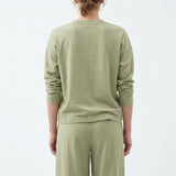 Nylon Stretch Linen-Look Fabric, 280 gsm, 155 cm — Green