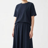 Polyester Stretch ITY Knit Fabric, 240 gsm, 160 cm — Navy
