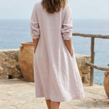 Pale Lavender Linen-Look, Polyester