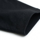 100% Cotton Rib Knit Fabric, 215 gsm, 185 cm — Black