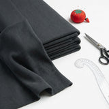 100% Cotton Rib Knit Fabric, 392 gsm, 194 cm — Grey