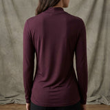 Modal Polyester Stretch Jersey Knit Fabric, 236 gsm, 166 cm — Purple