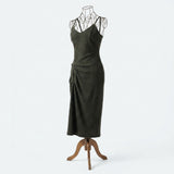 Dark Grey Marl Rib Knit, Poly-Viscose, 306 gsm