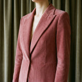 Pink Marl Velvet, Polyester, 326 gsm