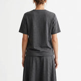 Dark Grey Marl Scuba Knit, Polyester, 360 gsm