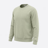 Viscose Nylon Blend Stretch Rib Knit Fabric, 400 gsm, 160 cm — Khaki