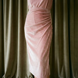 Pink Heathered-Marl Velvet, Polyester, 230 gsm