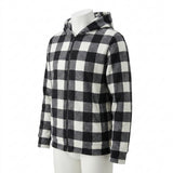 Black Check Fleece, Polyester