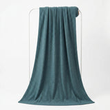 Teal Tone-on-Tone Grid Fleece, Polyester