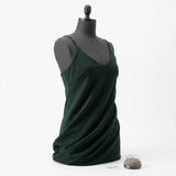 Brushed Viscose Nylon Stretch Ponte Knit Fabric, 390 gsm — Green