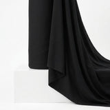 Modal Stretch Jersey Knit Fabric, 190 gsm, 148 cm — Black