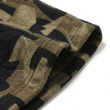 Dark Brown Abstract Scuba Knit, Polyester
