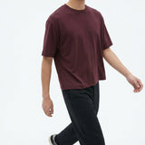Washed Modal Polyester Jersey Knit Fabric, 205 gsm — Purple