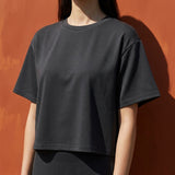 Washed Modal Polyester Jersey Knit Fabric, 190 gsm, 155 cm — Navy